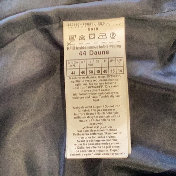 Gerry Weber Down Filled Jacket - size 14 - Blue/Grey - Picture 8 of 10